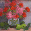 Pink-Red Geraniums